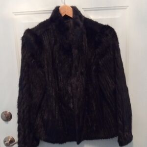 Elegant Black Mink Fur Jacket